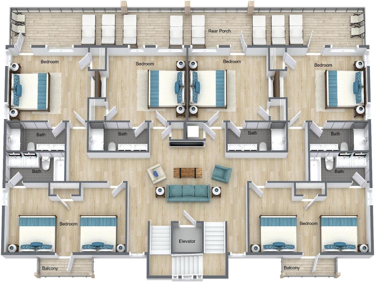 The Pearl Gulf Front W-Prvt Heated Pool, 12 Bdrm -12,5Bath Alvacationrentals Gulf Shores Eksteriør bilde